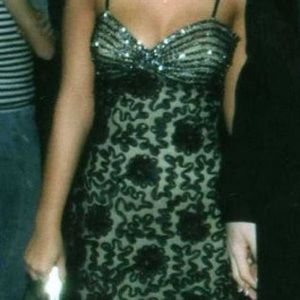 Black and nude dress